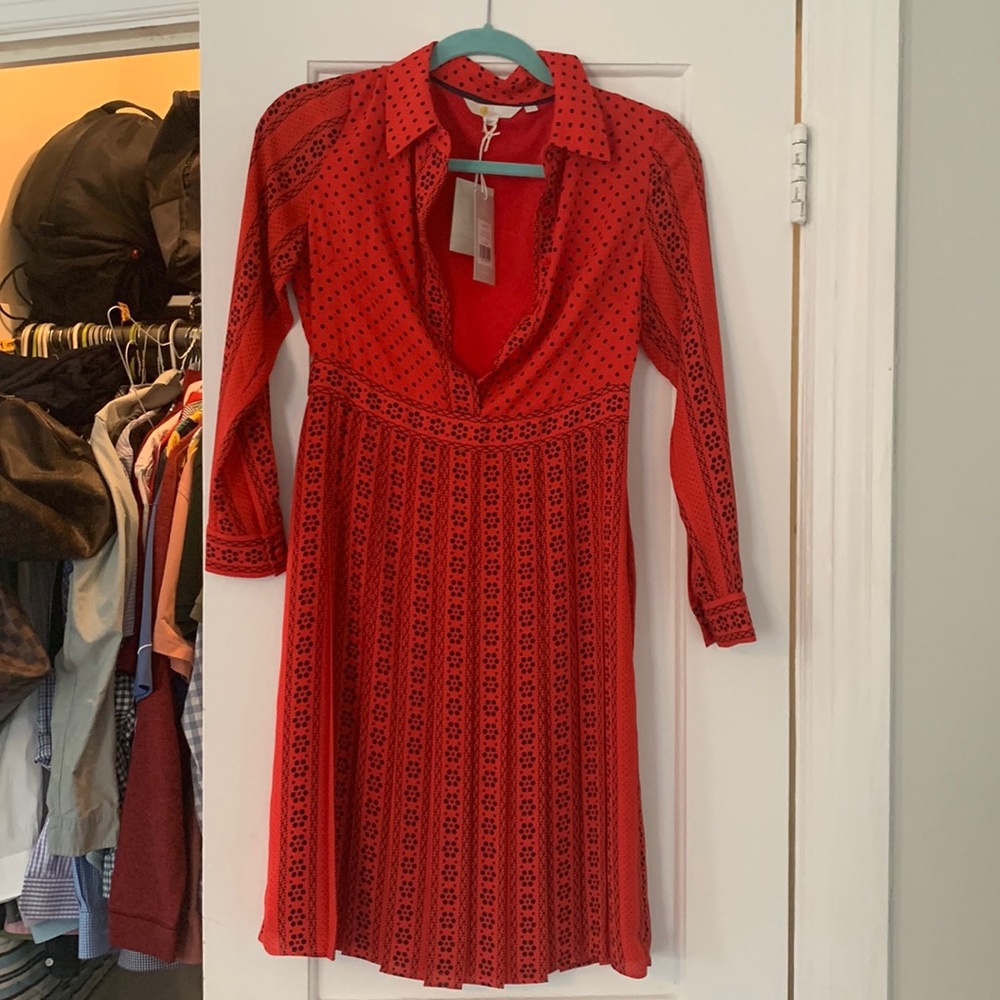 Boden shirt dress new with tags!